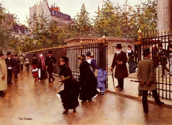 Leaving the Madeleine, Paris